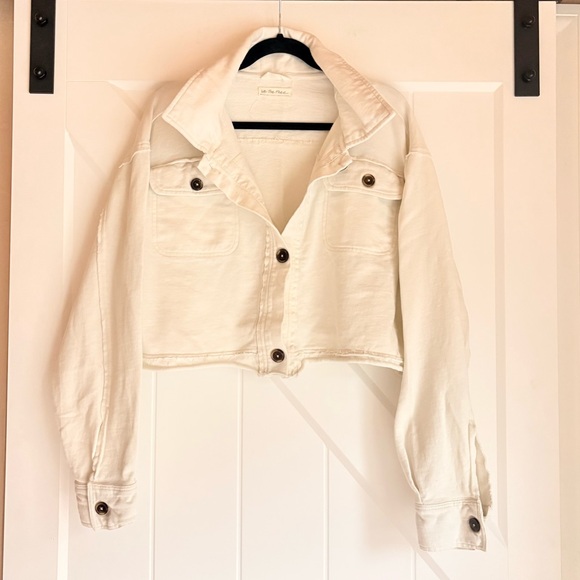 We The Free Jackets & Blazers - Free People "We The Free" Saturday Cropped Shacket Size M